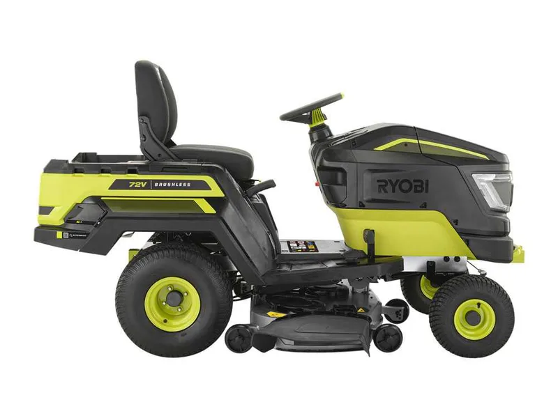 RYOBI RY72TMX117-310 - Tracteur tondeuse à batterie - 72V / 3x10Ah