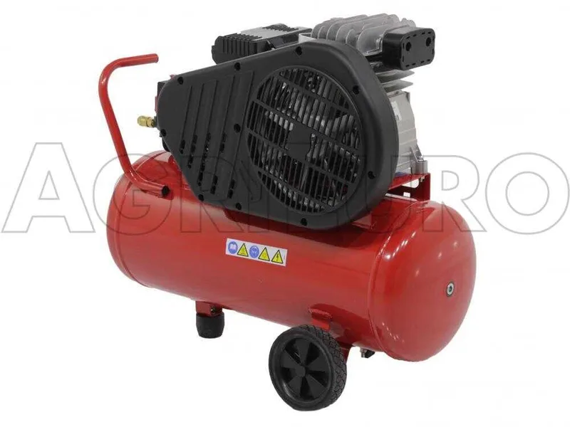 Ferrua FB28/50 CM2 - Compresseur d'air électrique monophasé à courroie - Moteur 2 CV - 50 L