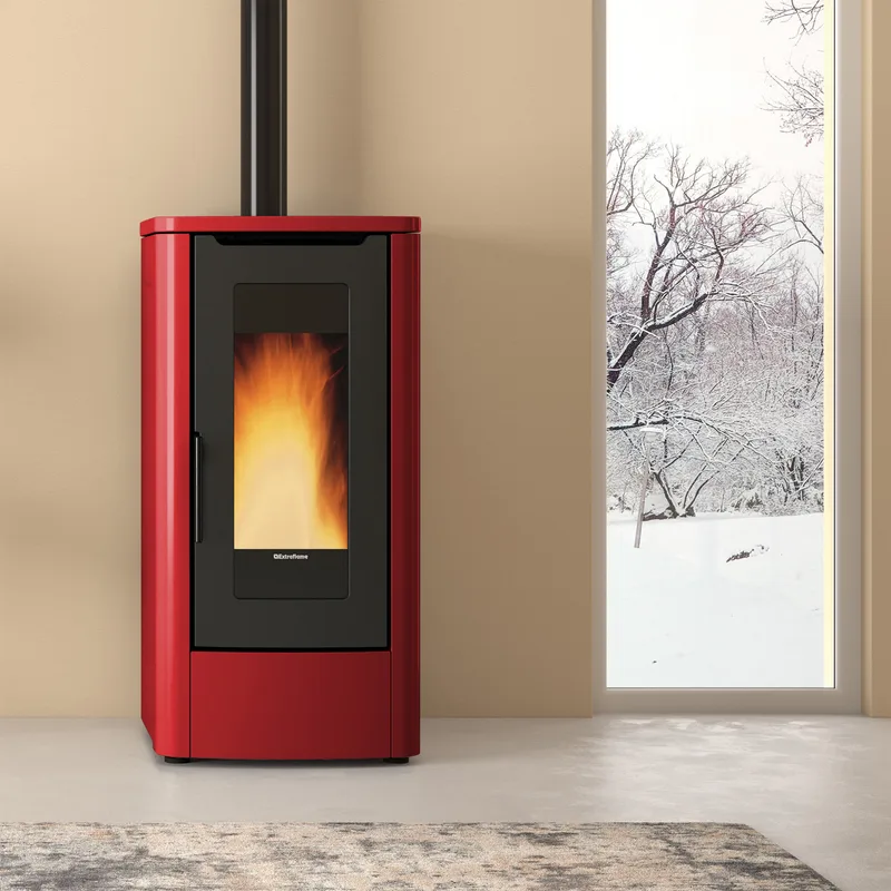 Extraflame Teorema 16 poêle à granulés Bordeaux