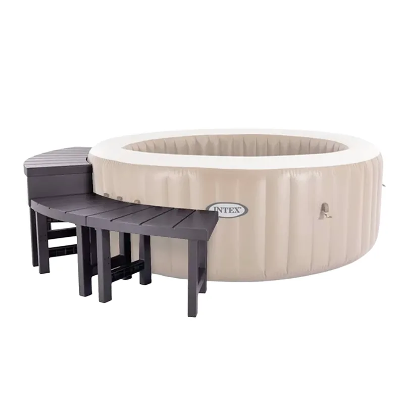 Intex - Banquette à 2 places moyennes + 2 places hautes pour spa rond