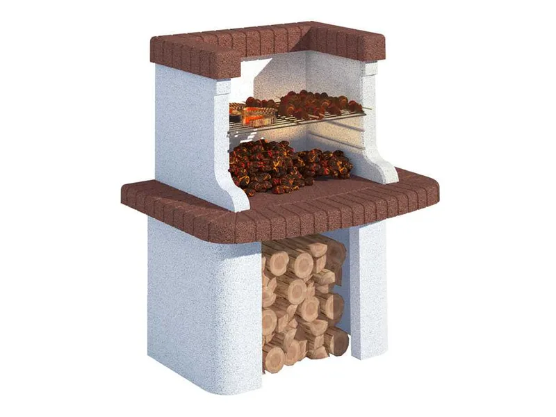 Linea VZ Gavi - Barbecue à bois et charbon en maçonnerie