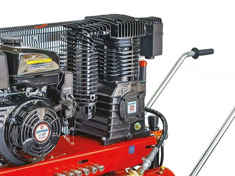 Motocompresseur Airmec TTS 34110/900 moteur à essence Loncin 11 HP - compresseur