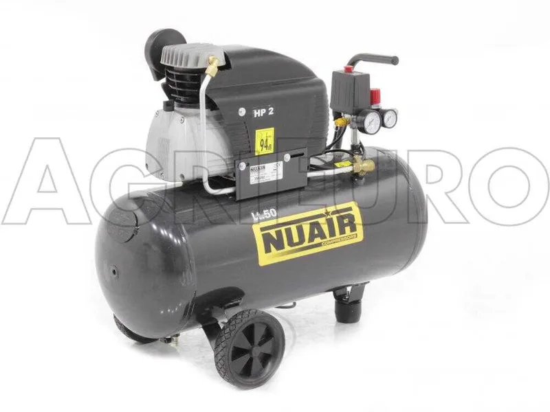 Nuair FC 2 50 - Compresseur d'air électrique monophasé - Moteur 2 CV - 50 L à air comprimé