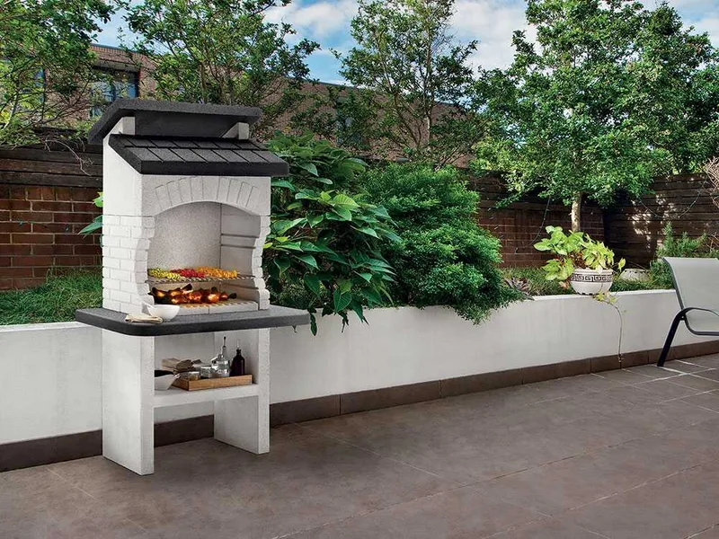 Palazzetti Olbia 2 - Barbecue en maçonnerie à bois et charbon