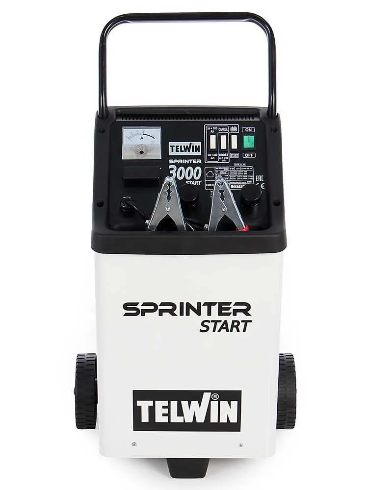 Telwin Sprinter 3000 Start - Chargeur de voiture et démarreur - batteries humides/démarrage-arrêt 12/24V