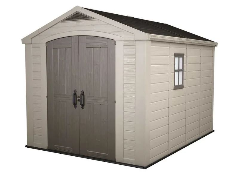Keter Factor beige - Abri de jardin - Avec fenêtre latérale - 256.5x331.5x243 cm