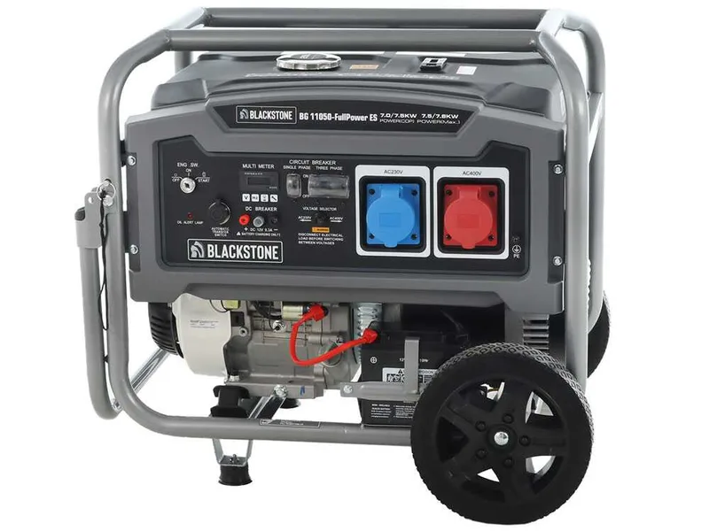 BlackStone BG 11050 - Groupe électrogène à essence avec AVR 7.8 kw - Continue 7.5 kW Full-Power + ATS