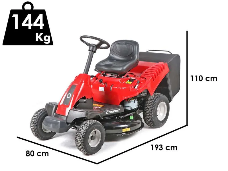 Troy-Bilt TB 76T-R - Tondeuse autoportée - avec bac de ramassage - Moteur de 382 cc