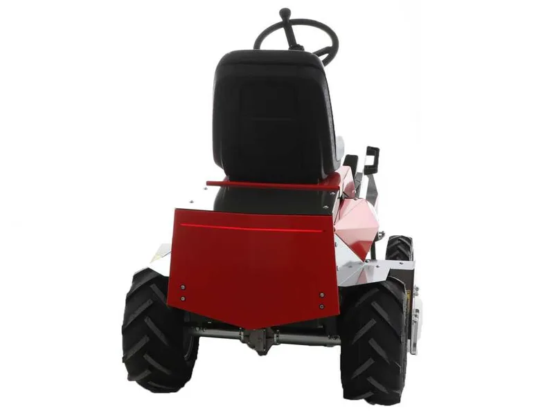 Tracteur tondeuse électrique CaRINO - Moteur à batterie 48V/200 Ah - Largeur de coupe 110 cm