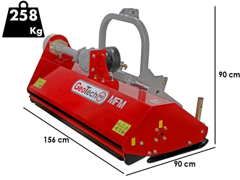 GeoTech Pro MFM 145-H - Broyeur sur tracteur - Série moyenne - Déport hydraulique
