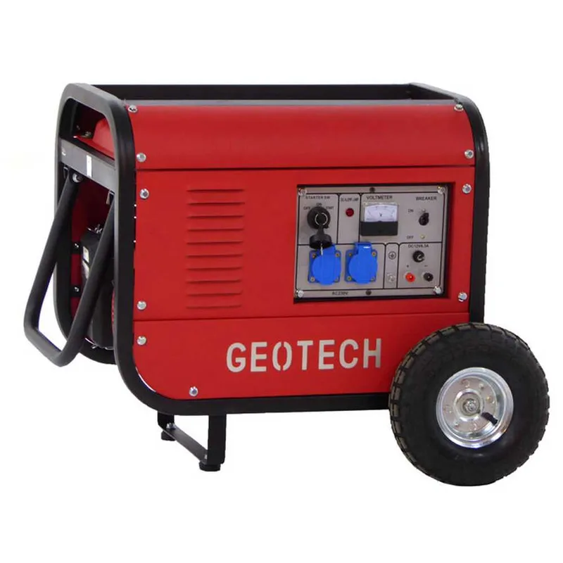 GeoTech GGSA3000ES - Groupe électrogène 2.7 kw monophasé à essence - sur chariot - dém. électrique