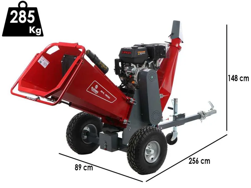 Blue Bird SHL 1500 - Broyeur thermique à branches - Moteur Loncin G420FD