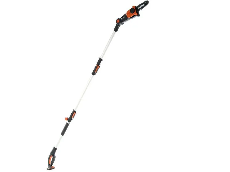 Perche élagueuse à batterie - Perche télescopique Worx WG349E.9 - 20V - prolongeable jusqu'à 1.8-2.3 m - perche élagueuse seule - sans batterie ni chargeur