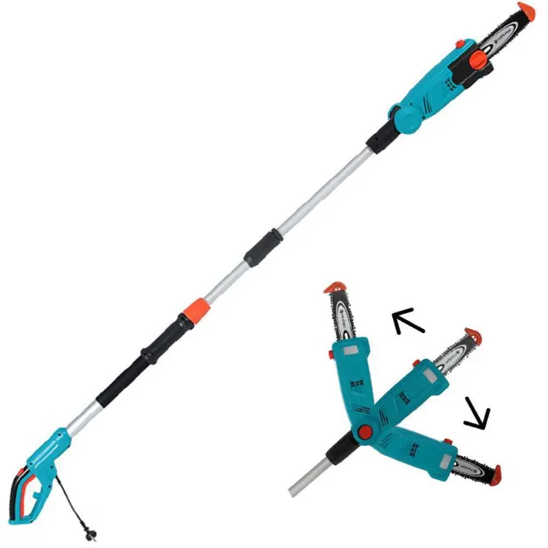 Elagueuse électrique sur perche de rallonge télescopique Gardena TCS 720/20 - scie à chaîne 20 cm