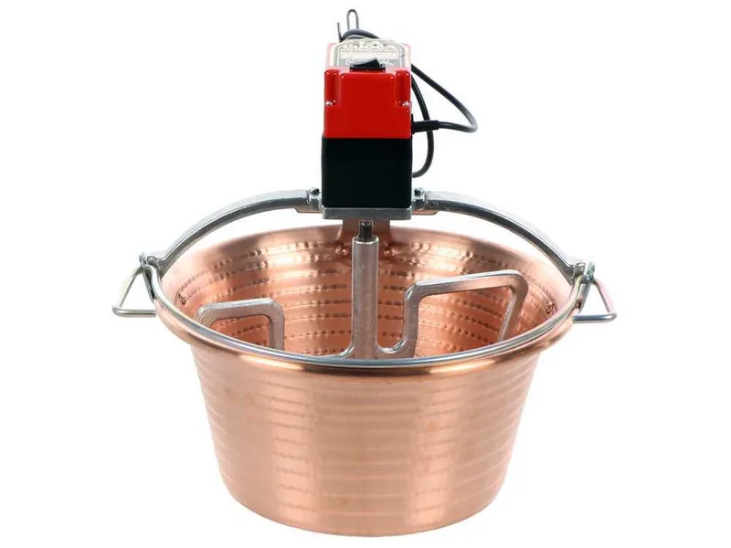 NuovaFac Cuoca Automatica à induction - Chaudron électrique en cuivre martelé - 14L - 30W