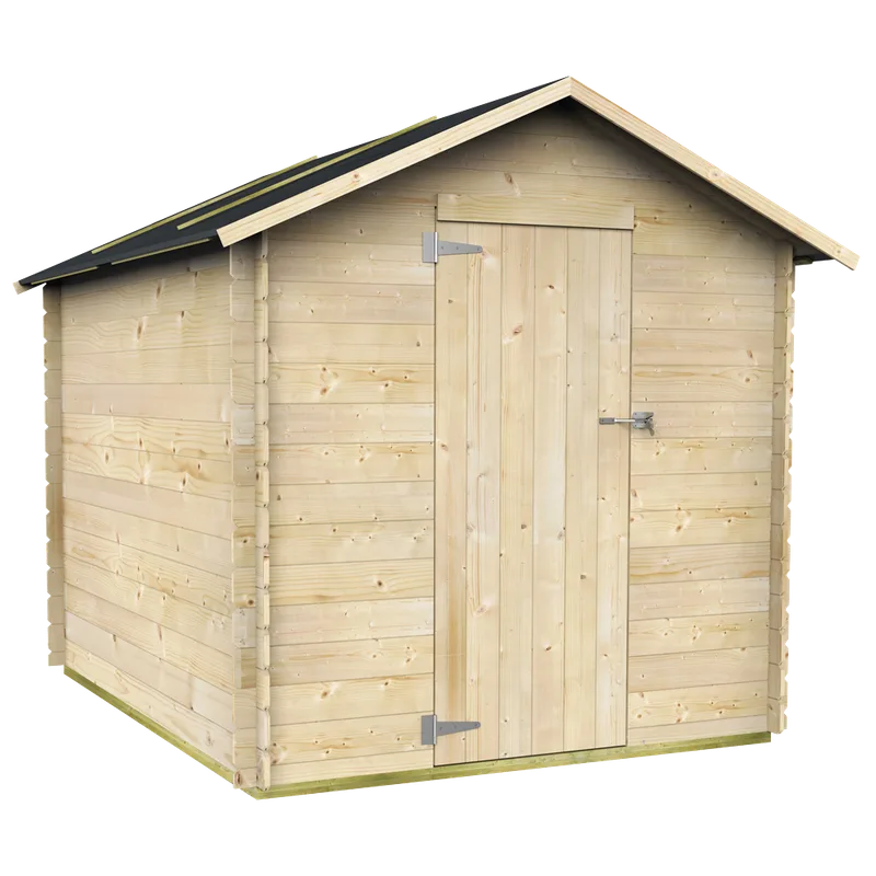 Alce Formia 178x218 - Abri de jardin en bois - Avec toit à deux versants - 178x218x188 cm