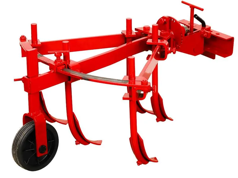 Extirpateur réglable à 5 socs ETR-5 avec attache rapide réglable et parre porte-outils - Pour motoculteurs de 6 à 10 CV