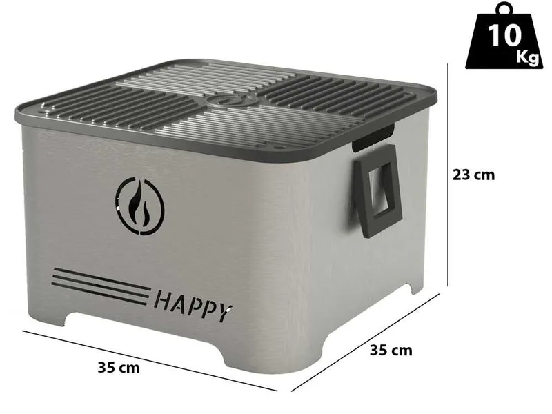 Linea VZ Happy Inox - Barbecue à pellets portable