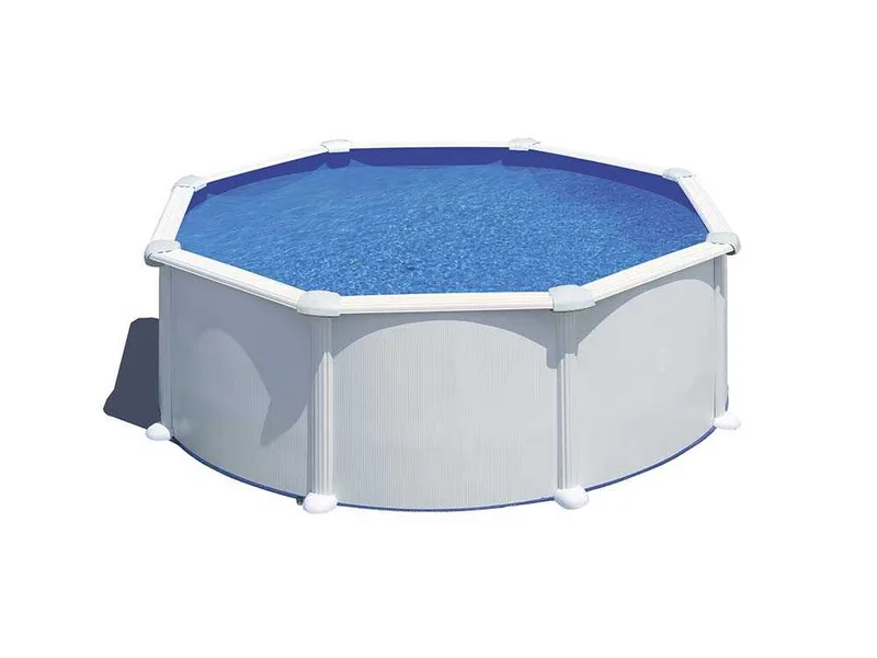 Gre Atlantis Ronde Ø350 x 120cm - Piscine hors-sol en acier - Filtre Aqualoon
