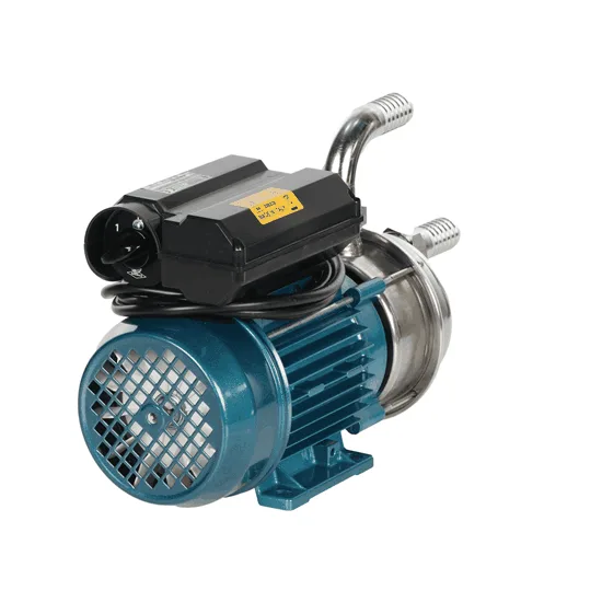 Tellarini ALM 25 MS - Pompe électrique de transfert en acier inoxydable - Raccord en acier inoxydable droits + courbés - Monophasée -230V - Choisissez vos raccords