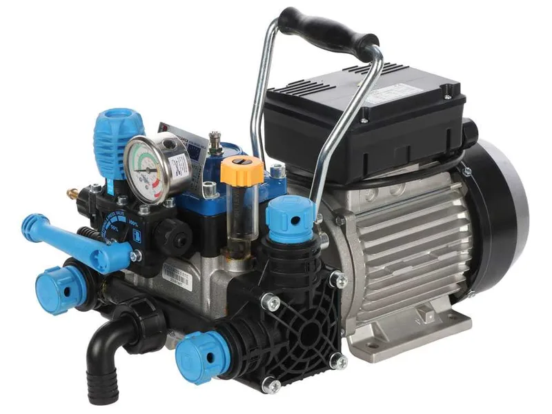 Kit motopompe électrique à pulvérisation avec chariot - Bertolini Pumps POLY 2025 H.P. RTE.1 - Pour produits chimiques et acides