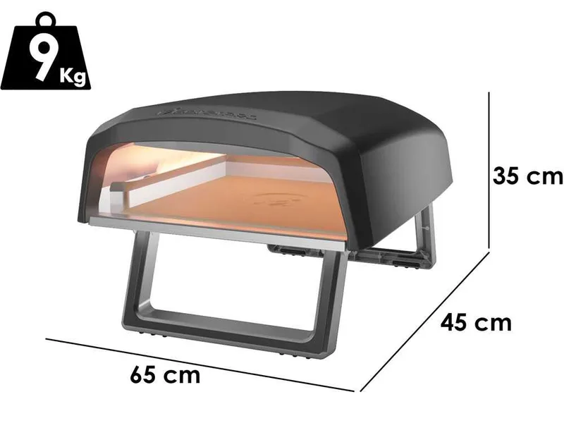 Four à gaz pour pizzas Masterpro - Capacité de cuisson : 1 pizza