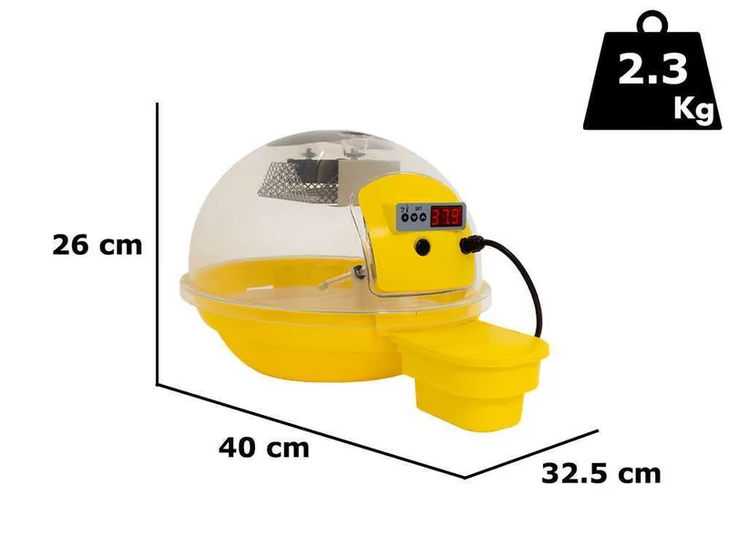 FIEM Smart Digitale 24 jaune - Couveuse pour œufs automatique - 24 œufs
