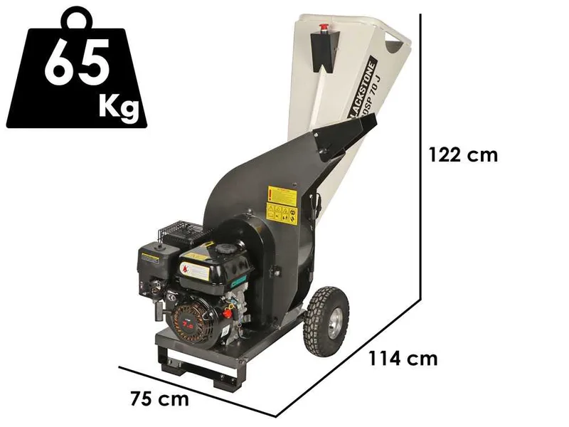 BlackStone DSP 70 J - Broyeur thermique - Moteur à essence de 212 cm3
