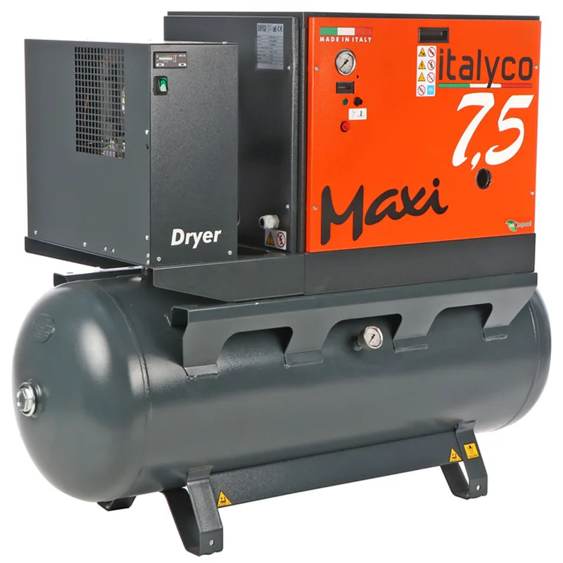 Italyco Maxi 8/270 D - Compresseur rotatif à vis - Pression max 10 bar
