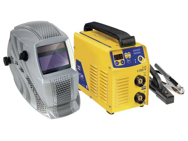 GYS Gysmi E200 FV - Poste à souder Inverter (MMA, TIG Lift)+ Masque, à courant continu (DC)