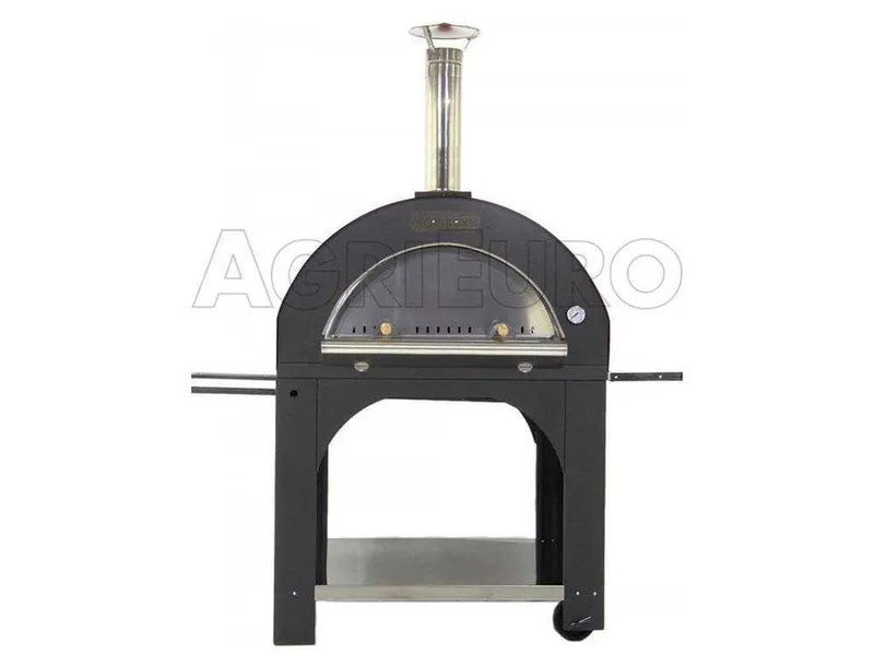 AgriEuro Cibus Red - Four à bois pour pizza d'extérieur 100x80 Cibus Red - 5 pizzas