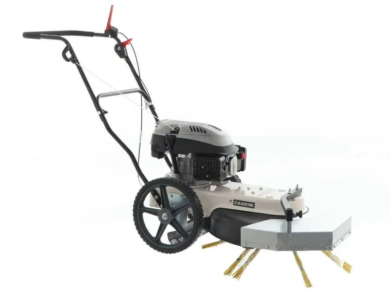 Balayeuse en acier avec moteur thermique à poussée BlackStone WYT 60-173 - Moteur 173 cm3
