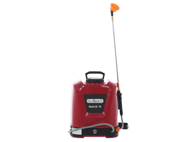 GeoTech NEBRIX 16 - Pompe de pulvérisation à dos à batterie - 16 litres - 12 V 8 Ah