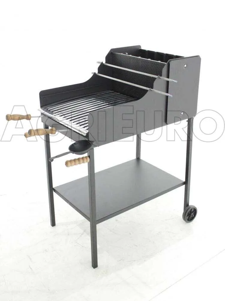 Cruccolini Fuocone Inox - Barbecue à bois et charbon en fer artisanal
