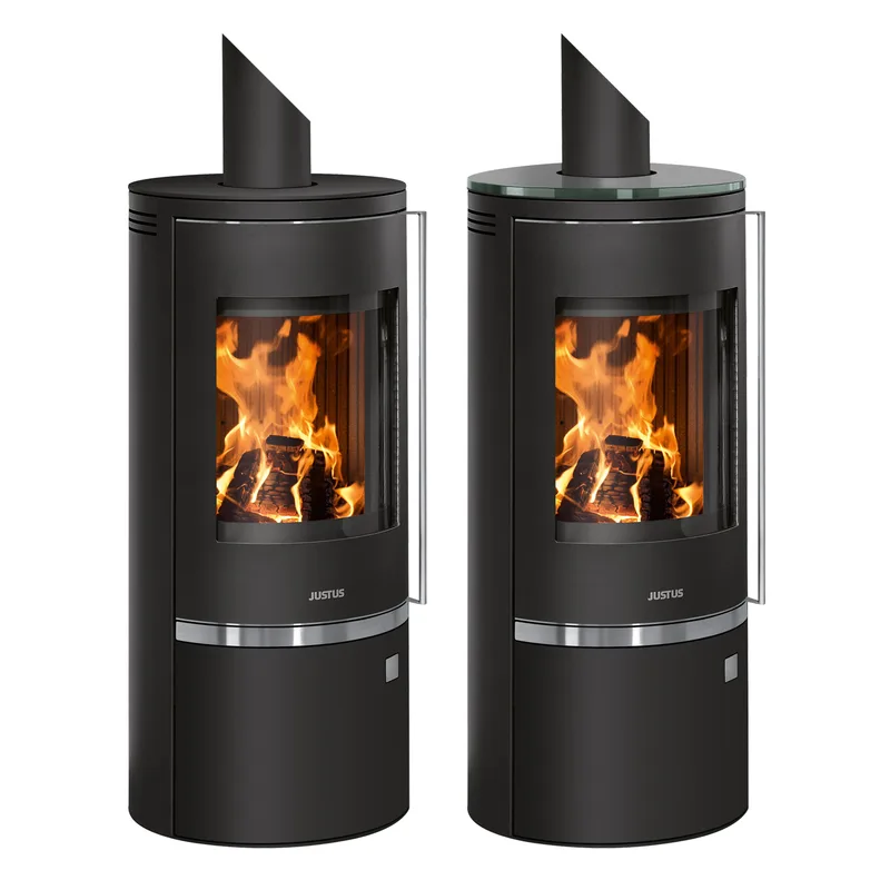 Justus Faro Top 2.0 Poêle à bois Acier Noir