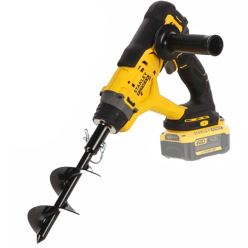 Stanley Fatmax SFMCGA75 - Tarière à batterie - 20 V 4 Ah - Mèche incluse de 15.5 cm - sans batterie et sans chargeur