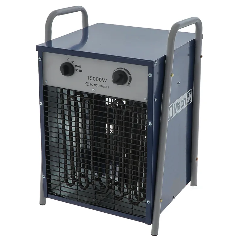 BullMach BM-EFH 15H - Générateur d'air chaud triphasé avec ventilation - 15 kW