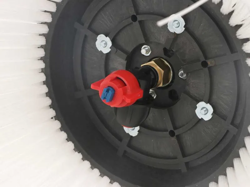 Rampe de désherbage interligne professionnelle avec brosse rotative de 50 cm en nylon