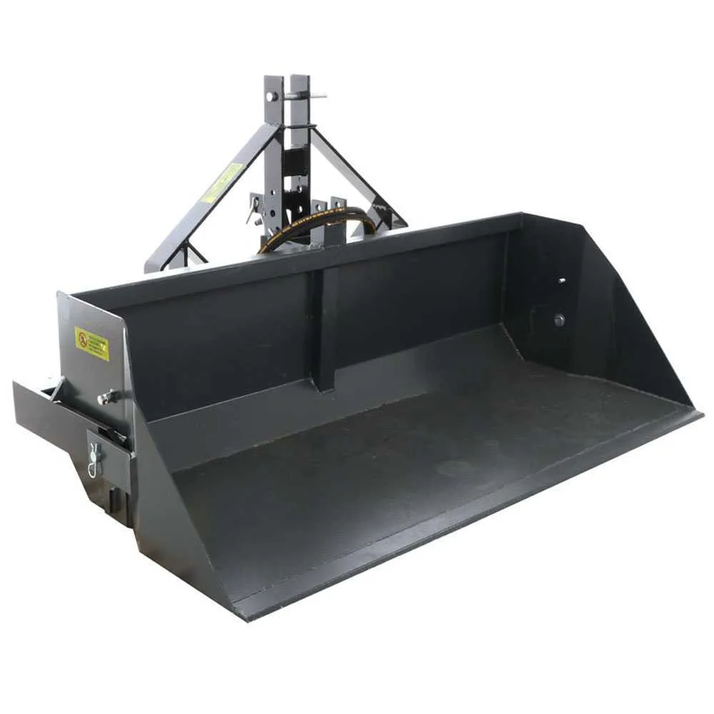 Godet arrière hydraulique pour tracteur BlackStone B-PAL H 200 - de 200 cm - Charge 700Kg