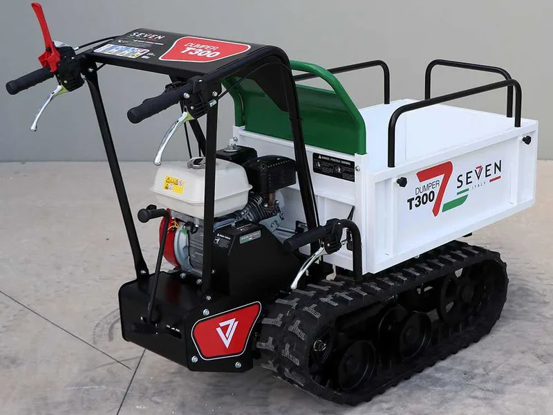 Brouette à chenilles Seven Italy T300 GX - benne extensible - capacité de charge 300 kg