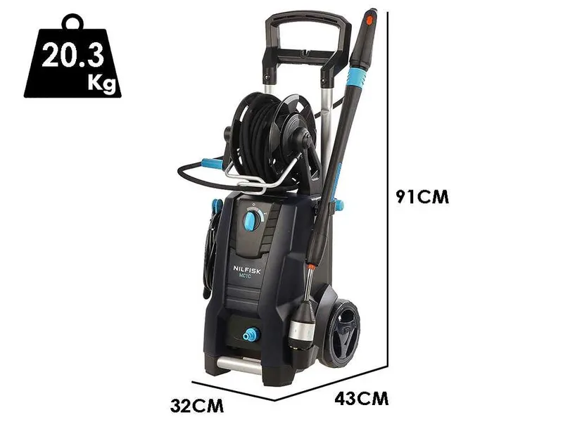 Nilfisk MC1C 125/500 XT EU - Nettoyeur haute pression à eau froide - 500 l/h - 140 bar