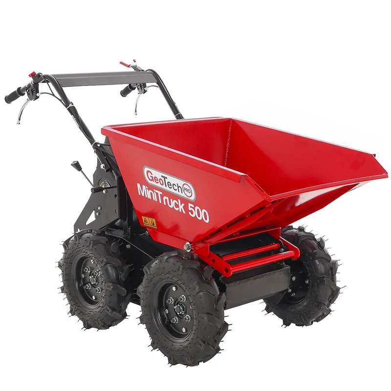 GeoTech Pro MiniTruck 500 - Brouette motorisée 4x4 avec moteur Loncin G200F