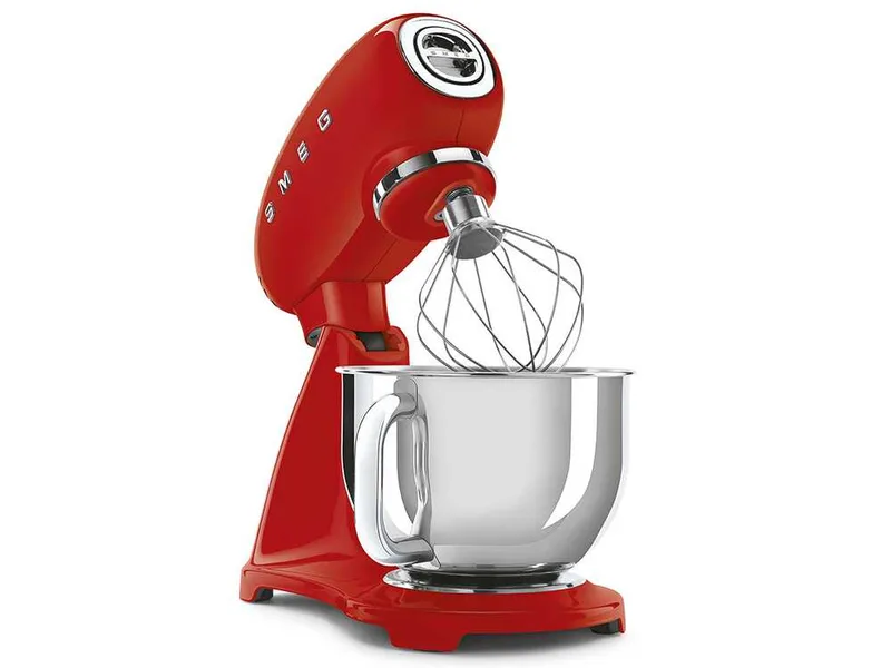 Smeg Full Color Rouge - Batteur mélangeur planétaire - Cuve en acier inoxydable de 4,8 litres