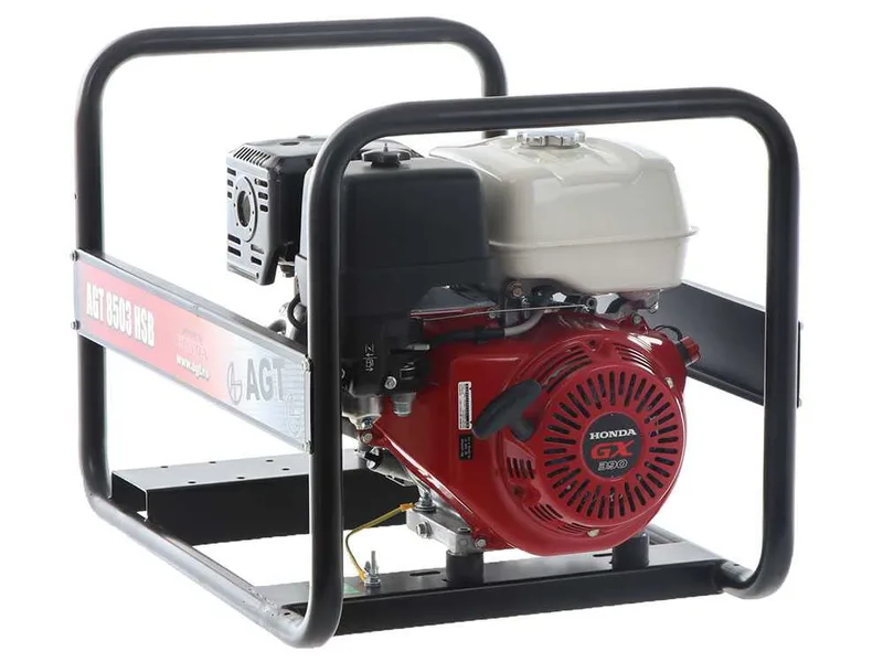 AGT 8503 HSB - Groupe électrogène 6.4 kW triphasé à essence - Continu 6 kW Triphasé