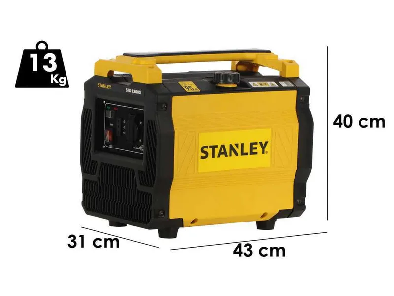 Groupe électrogène à inverter 1,02 kW monophasé Stanley SIG 1200S