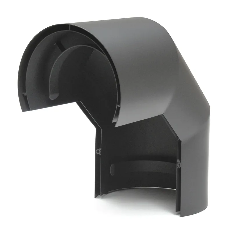Raik Basic écran thermique 120mm gris fonte double pour coude 3 pièces 90° pour tuyau de fumée / conduit de fumée