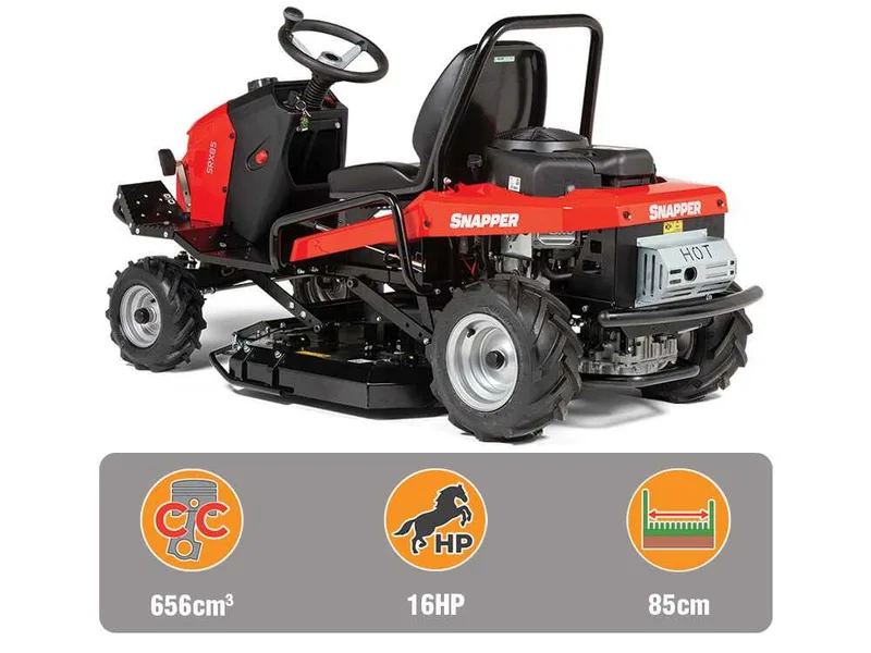 Snapper SRX85 - Tracteur débroussailleur autoporté - Briggs & Stratton V-Twin 656 cm³