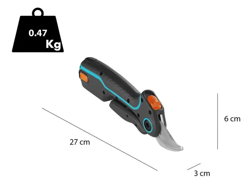 Gardena AssistCut - Sécateur électrique de taille - 3.7V/2 Ah - Diamètre de coupe 25 mm