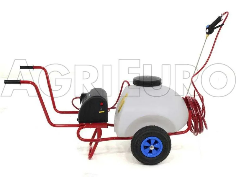 Pulvérisateur sur chariot à batterie 12V de 70 L - Pompe de pulvérisation électrique avec attelage