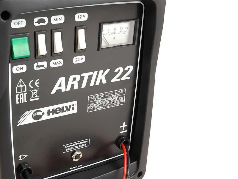 Helvi Artik 22 - Chargeur de batterie - 12/24V - Monophasé
